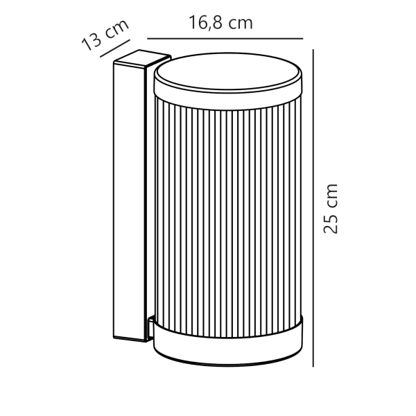 Zewnętrzna lampa ścienna COUPAR 2218061008 IP54 beżowy