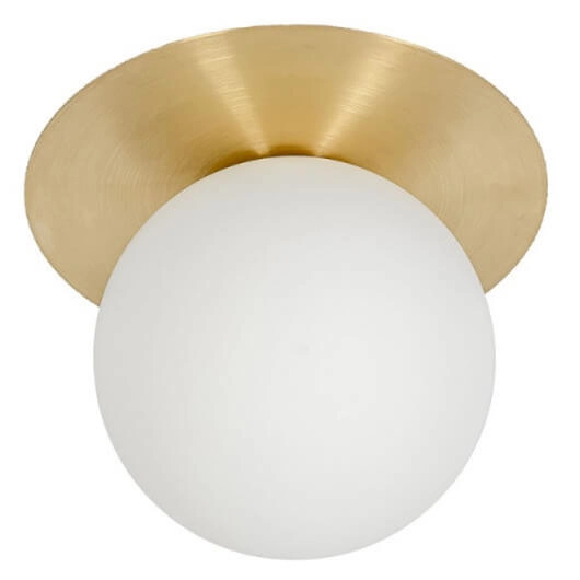 Okrągła lampa ścienna Borra BRA12000 do salonu biała złota