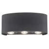 Grafitowa lampa ścienna Carlo LED 4,8W minimalistyczna