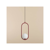 Wisząca lampa Riva 1086G15 metalowa kula ball czerwona