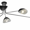 Sufitowa lampa do salonu Krug KRU6422 Dar Lighting pająk czarny chrom