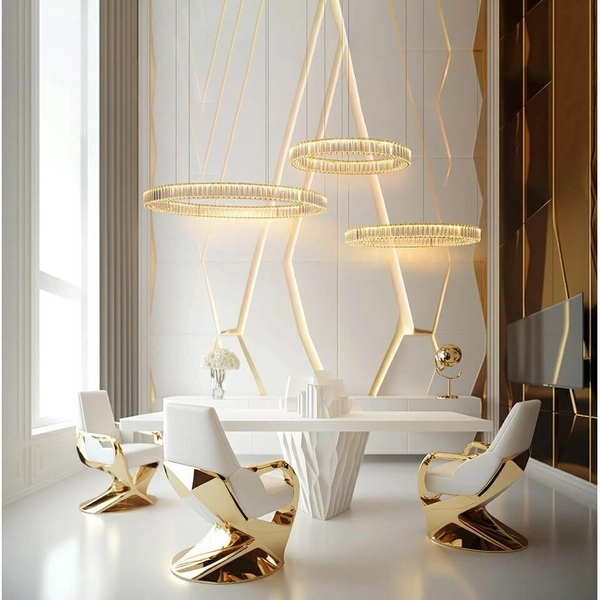 Lampa wisząca glamour Liberty MSE1501100190 Moosee LED 105W 3000K złota