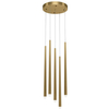 Lampa wisząca LED 30W 4000K tuby mosiądz Cascade OUTLET