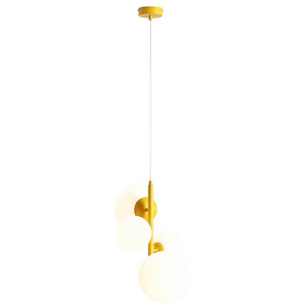Dekoracyjna lampa wisząca Bloom 1091L14 kule żółta