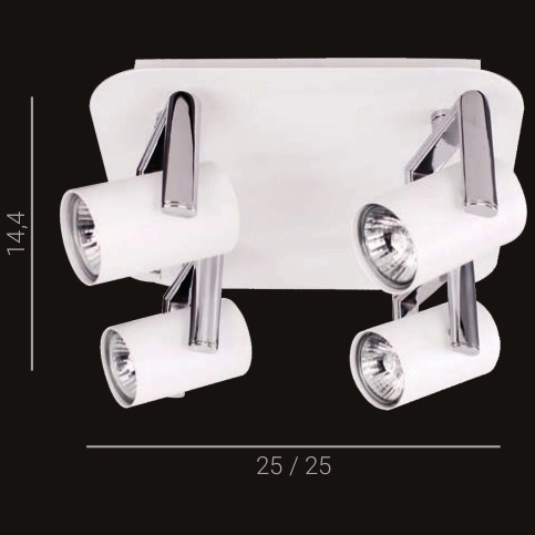 Lampa sufitowa BLAND FH31714SJ11-WCH reflektorki metalowa biały