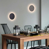 Kinkiet LAMPA ścienna MARLON 1433 Rabalux drewniana OPRAWA okrągła LED 8W 3000K moon czarna