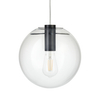 Skandynawska lampa wisząca Tonda ST-8722P-S black Step kula przezroczysta