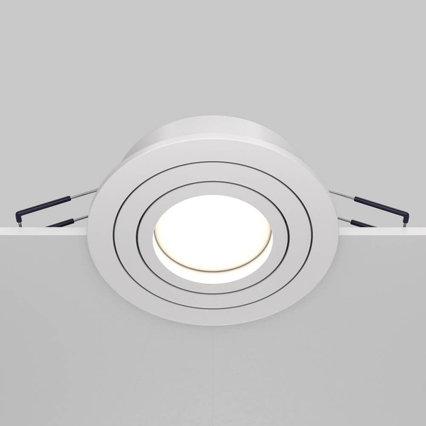 Regulowana lampa sufitowa Atom DL023-2-01W wpuszczana biały
