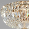 Plafon LAMPA sufitowa BASFOR DIA100-CL-03-G kryształowa OPRAWA glamour plafoniera crystal złota przezroczysta