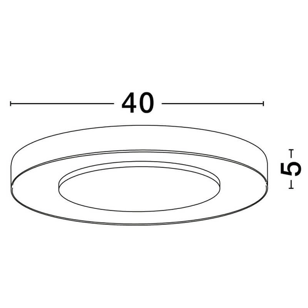 Okrągły plafon COLQUIRI LE44865 LED 25W 2700-4000K do gabinetu biały