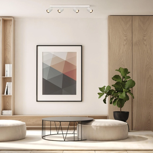 Lampa sufitowa na belce Nesto SPL-23436-4-WH Italux do łazienki biała