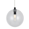 Kulista zwisowa lampa BUBBLES AZ5918+AZ5955 szklana czarna przezroczysta