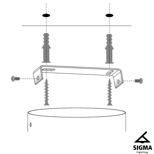 Minimalistyczna wisząca lampa Piano 33658 Sigma kula ball biała mosiądz