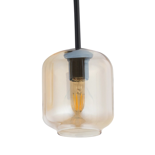 Plafon LAMPA loftowa SHINE 32242  Sigma sufitowa OPRAWA szklana plafoniera bursztynowe czarne