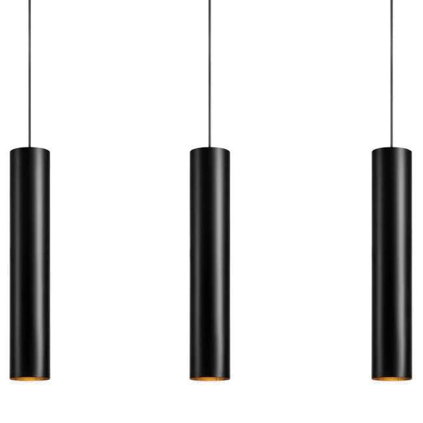 LAMPA wisząca RUBEN 107882 Markslojd metalowa OPRAWA okrągłe tuby ZWIS na listwie czarny