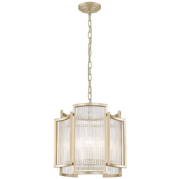 Wisząca lampa na łańcuchu SERGIO P0528-03A-V6AC szklana złoty