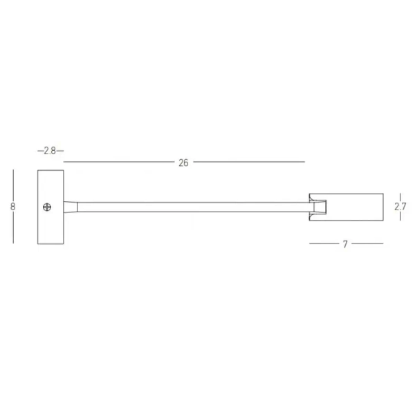 Naścienna punktowa lampa 22049 LED 3W 3000K na peszlu czarny