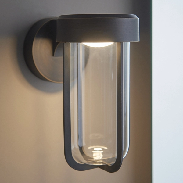 Ledowy kinkiet zewnętrzny L&-192858 Light& 8W 2700K tuba IP44 brąz