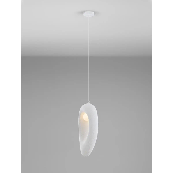 Wisząca lampa LONTIZA LE45333 kula ball nieregularna biała