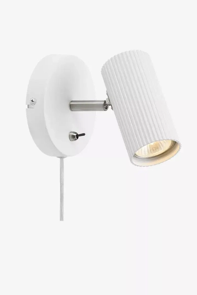 Ruchoma lampa ścienna Costilla biały reflektorek do sypialni