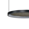 Wisząca lampa okrągła KRYPTON AZ6664 LED 40W CCT czarny brązowy