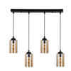 Wisząca lampa na listwie nad stół Bistro 34-00552 Candellux tuby czarne
