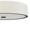 Minimalistyczny plafon Zalindro PL Nero 54 OR85983 z tkaniny czarny