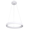 LAMPA wisząca ALESSIA 5280-840RP-WH-3 Italux okrągła OPRAWA metalowy zwis LED 40W 3000K pierścień ring biały