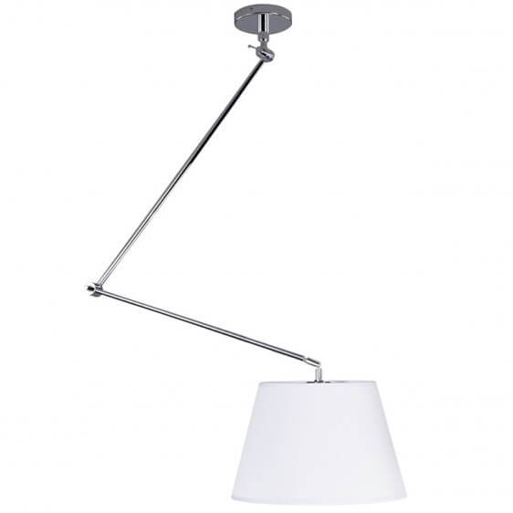 Wisząca lampa regulowana Adam AZ1841+AZ2602 Azzardo do salonu satyna biała