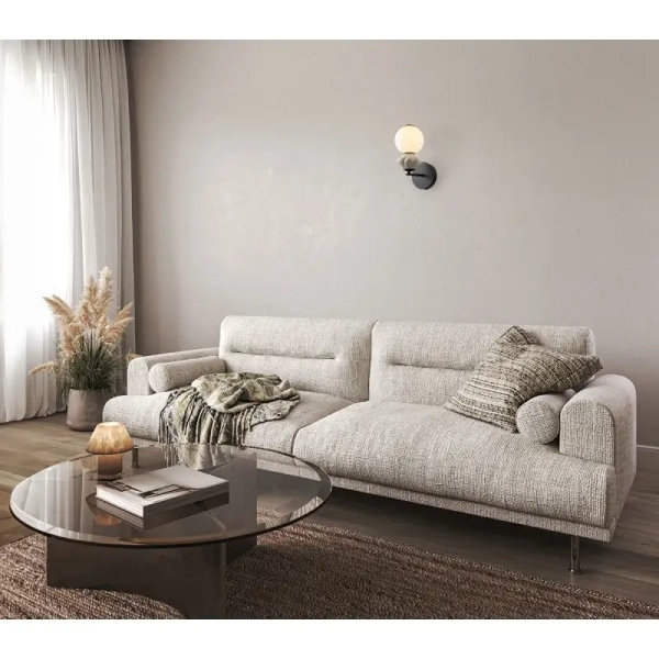 Kinkiet ścienny ceramiczny Balos WL-94921-1A-BK LED 5W 3000K szary biały