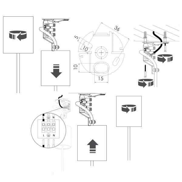 Druciana lampa wisząca MERSEY 5295 nad wyspę metalowa biała