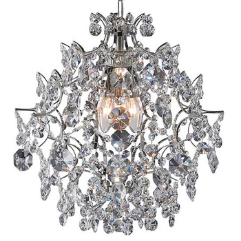 Pałacowa lampa wisząca Sofiero 106543 zwis kryształowy chrom