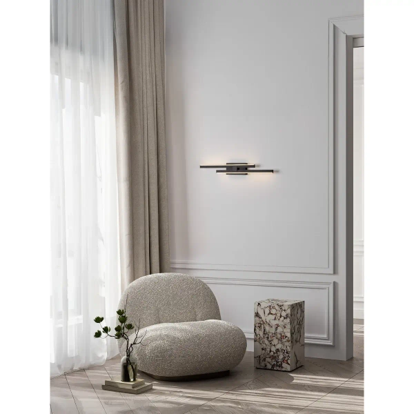 Ścienna lampa do jadalni FELVIRA LE45467 LED 12W 3200K metalowa czarna