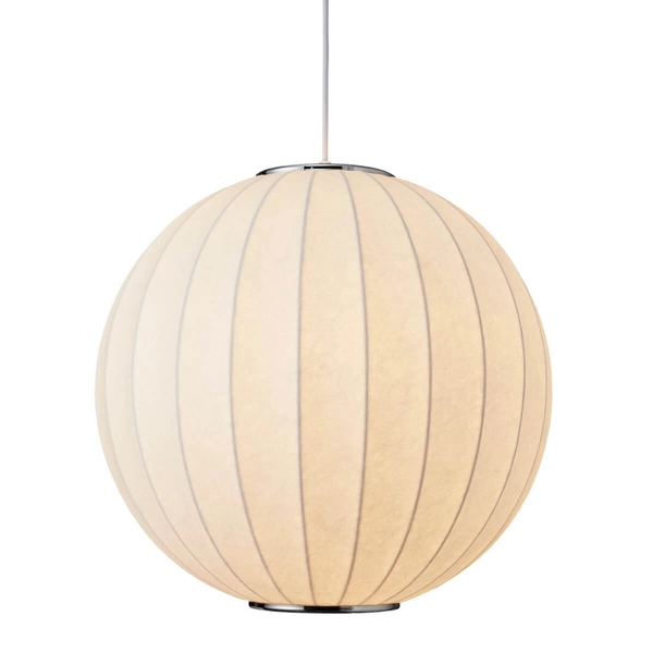 Okrągła wisząca lampa SILK ST-2330-30 Step jedwabna do sypialni biały