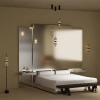 Kulista lampa wisząca Double Moon MOD478PL-L8B3K czarna LED 8W 3000K nad stół