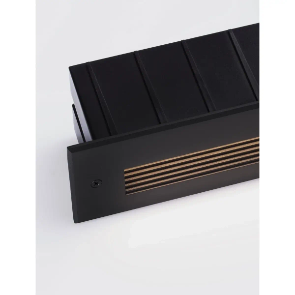 Podtynkowa zewnętrzna lampa ścienna CENDILO LE75318 LED 7W 3000K IP65 czarna