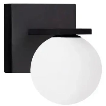 Kulista lampa ścienna CELANTO LE75143 LED 9W 3000K kula ball biała czarna