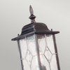 Kinkiet zewnętrzny Wexford WX1 Elstead witraż lampion metal czarny srebrny
