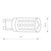 Żarówka 7504 Nowodvorski LED 4W 4000K 390lm G9 tworzywo biały