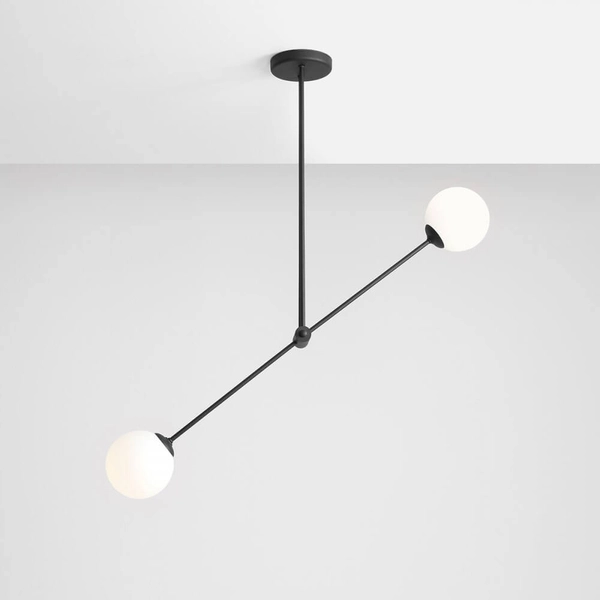 Lampa natynkowa Ohio 1081PL_H1 ruchoma biała czarna