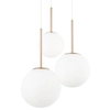 Potrójna lampa wisząca Basic Form MOD321PL-03G balls biała