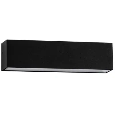 Prostokątny led ścienny RAVEZCO LE75199 LED 8W 3000K IP65 czarna