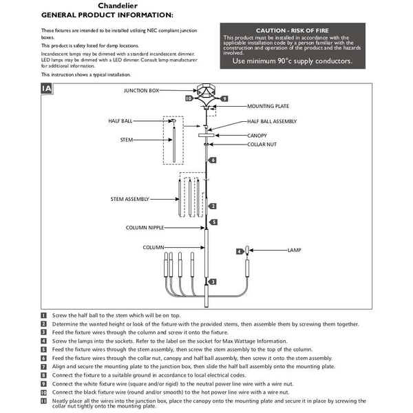 Wisząca LAMPA żyrandol Brianna FE-BRIANNA9-PN Elstead FEISS metalowa OPRAWA zwis kandelabr nikiel