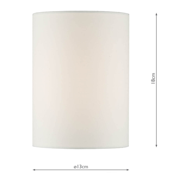 Klosz minimalistyczny Tuscan S1061 Dar Lighting tkaninowy tuba biały
