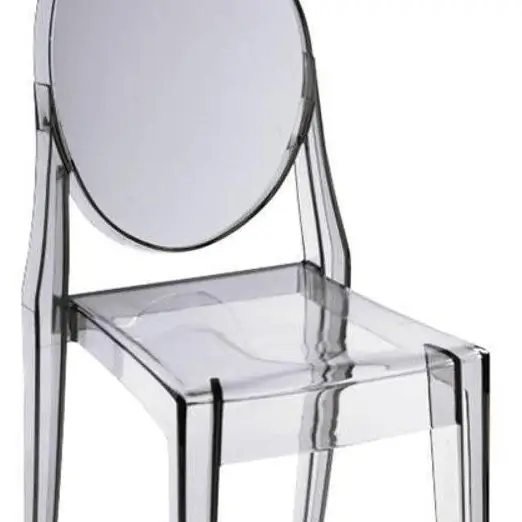 Krzesło do toaletki Bing MH-005CH-T Moos nowoczesne transparentne