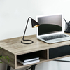 Minimalistyczna lampka stołowa Monty 3088 metalowa do gabinetu czarna