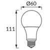 Żarówka  ERSTE 02753 Ideus   E27 A60   8W 560lm 230V   biała ciepła