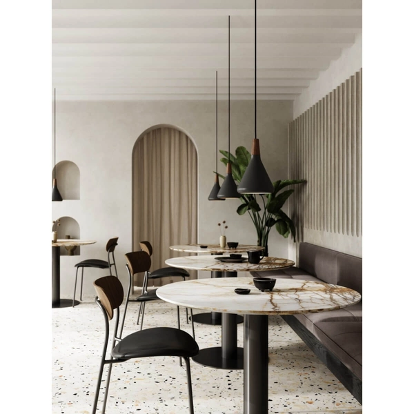 Metalowa lampa wisząca Nori 2120803003 do jadalni czarny brązowy