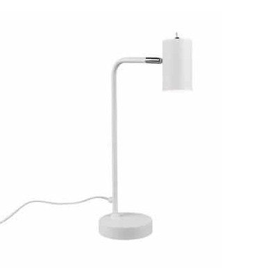 Biurkowa LAMPKA stojąca VANTOS  DL131512400 Trio metalowa LAMPA stołowa regulowana biała