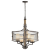 Wisząca lampa pokojowa CGIRWOOD4 okrągła industrial brązowa